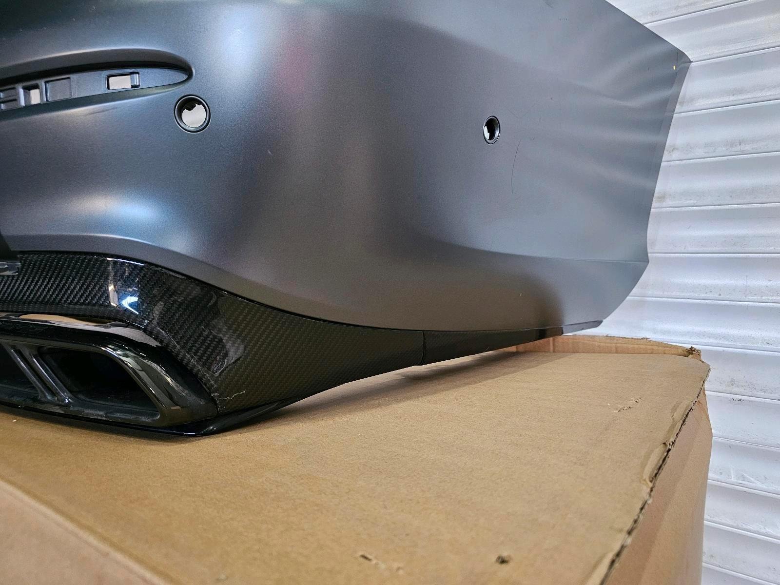 Mercedes E63 AMG Rear Bumper – W213 Sedan – Carbon Diffuser & Exhaust Trims – OEM - Image 5