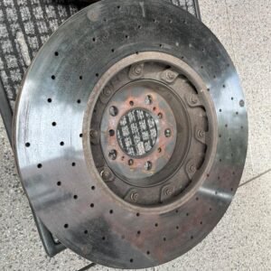 Alternative view of BMW ceramic front brake system for the BMW M2, M3, and M4 Competition models