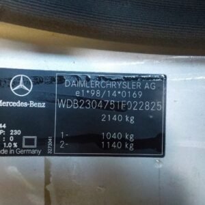 Alternative view of MERCEDES-BENZ SL 500 (R230) ENGINE