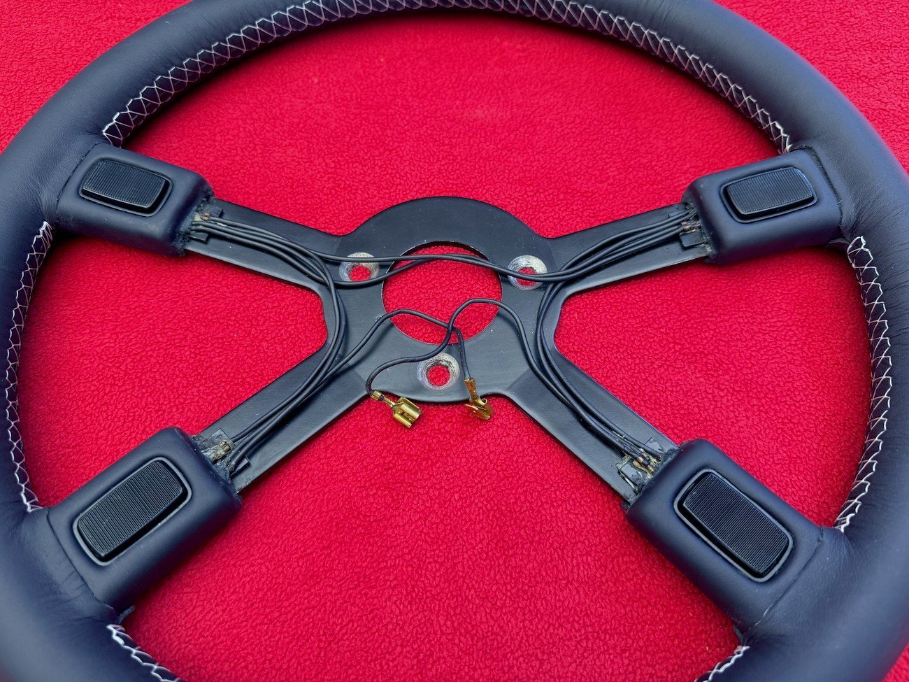 ATIWE Premerger AMG Steering Wheel – Blue Leather - Image 8