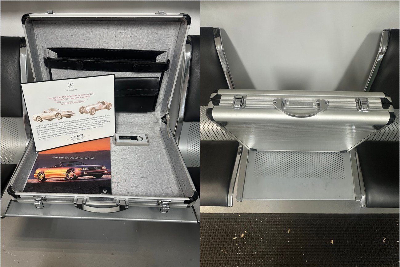 R129 SL Silver Arrow Aluminum Briefcase